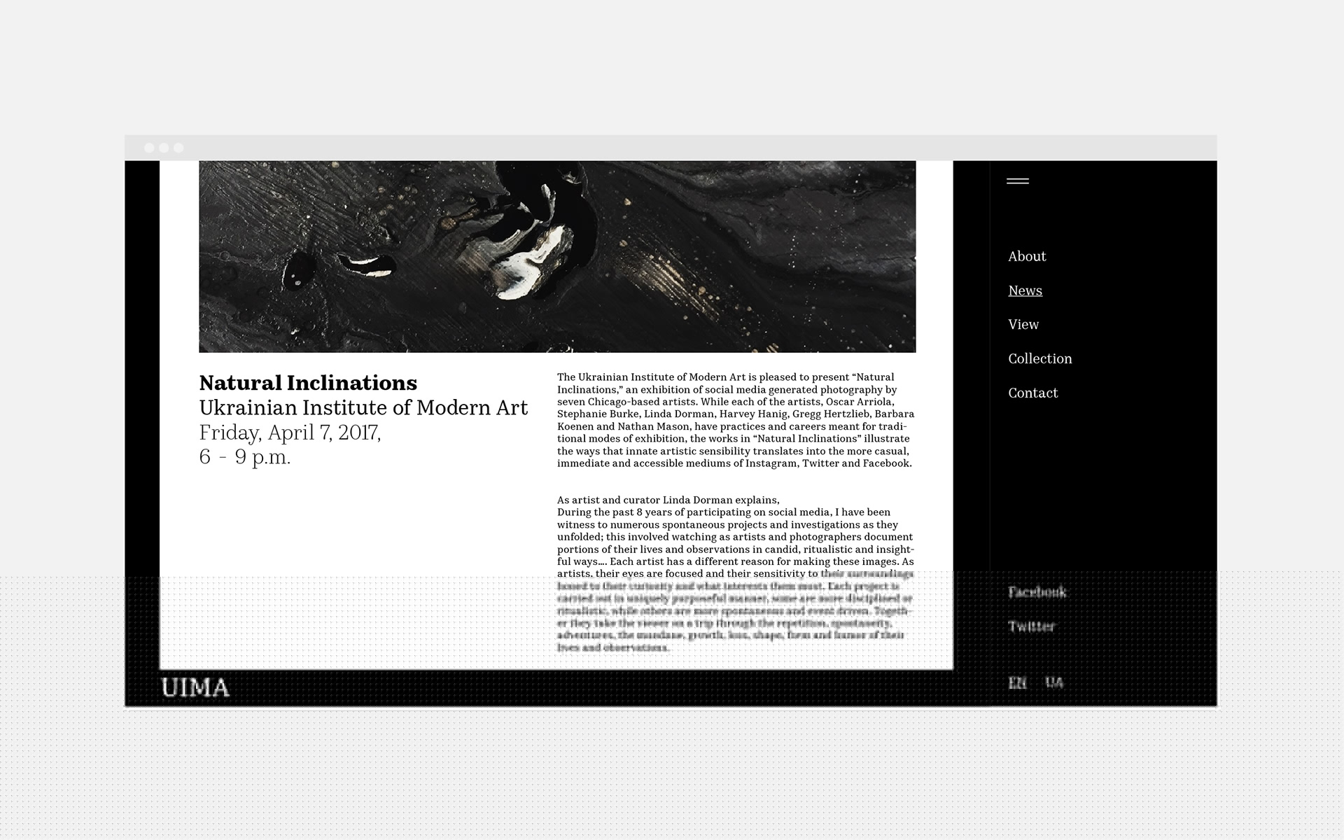 Ukrainian Institute of Modern Art — Identity Applications and Campaign Design