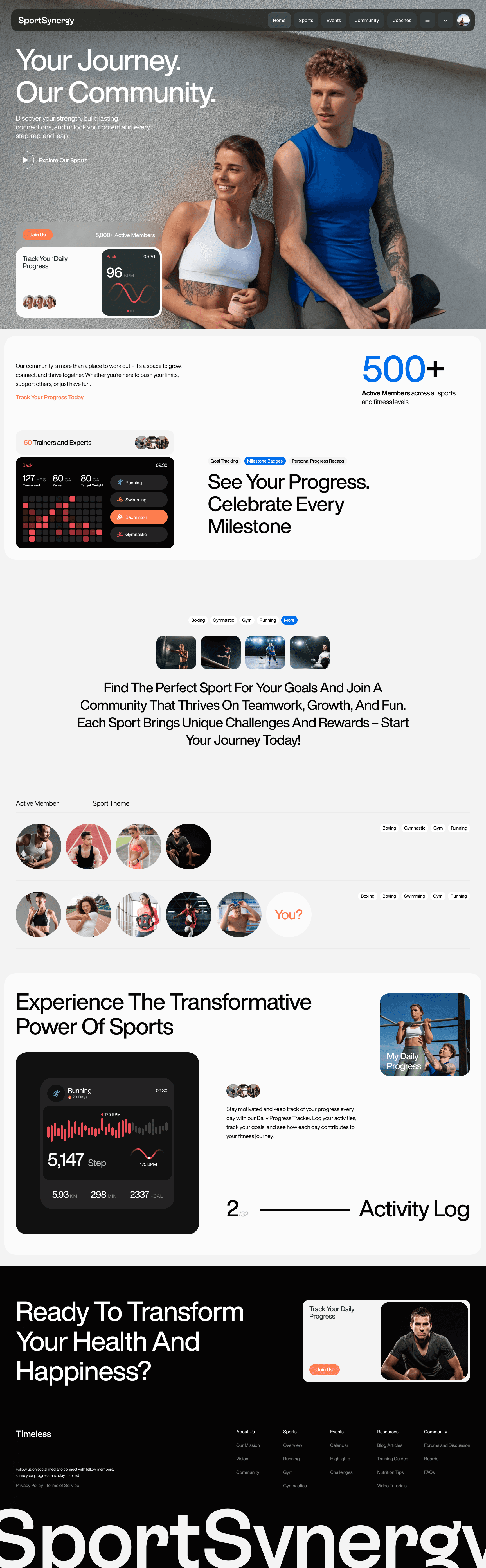 SportSynergy — Website Design for a Growing Sports Community