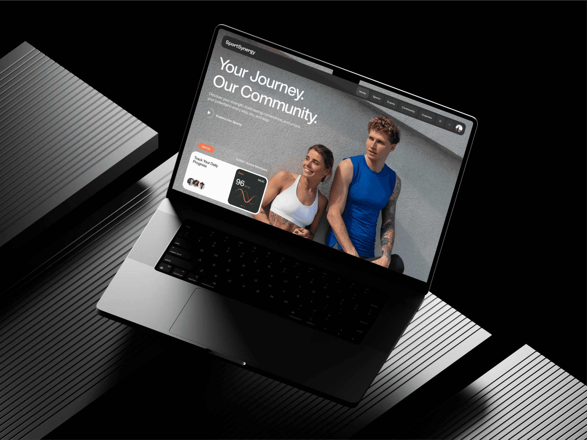SportSynergy — Website Design for a Growing Sports Community by 58UI Design Studio