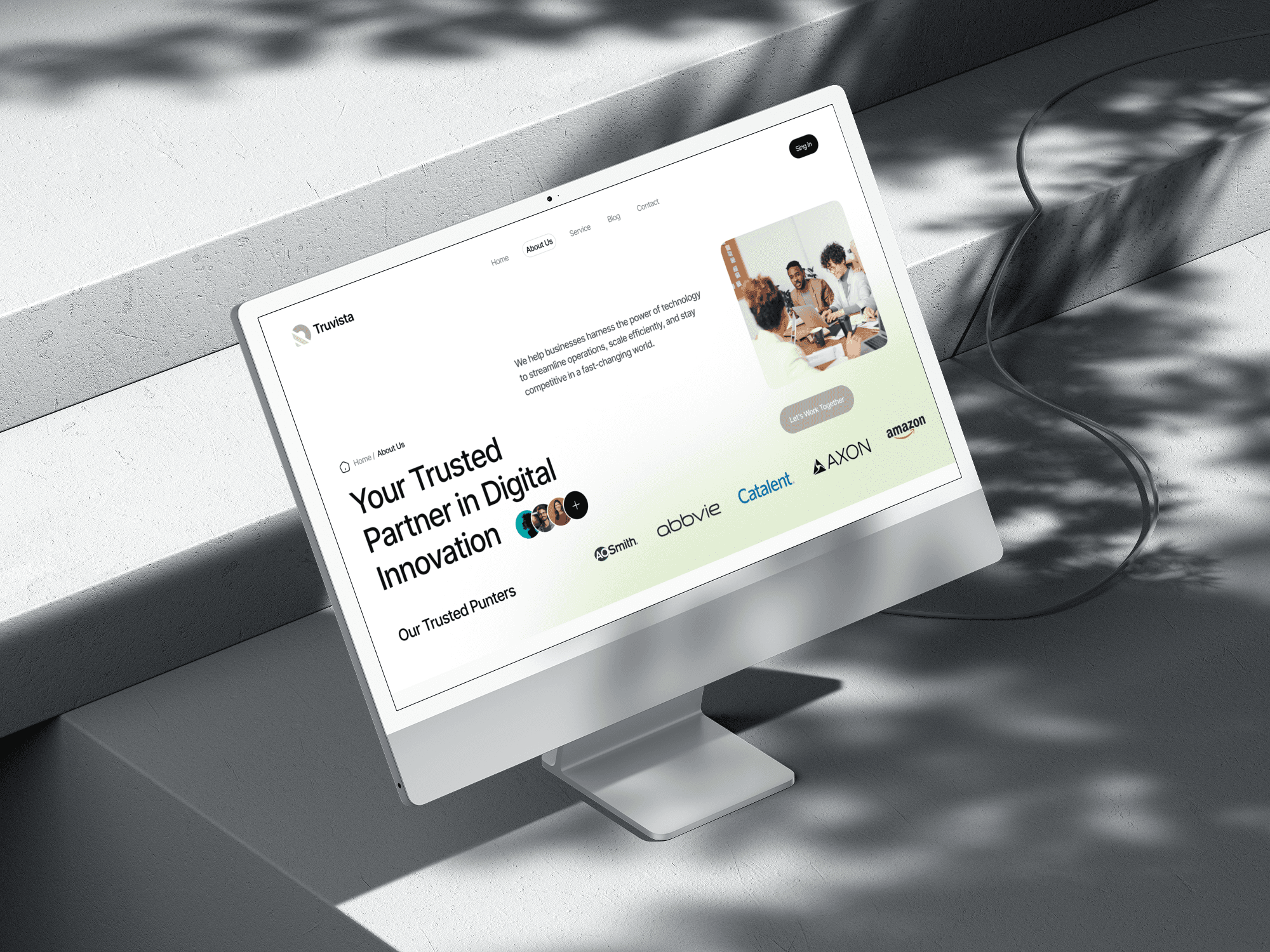 Truvista — A Website for Digital Innovation Services by 58UI Design Studio