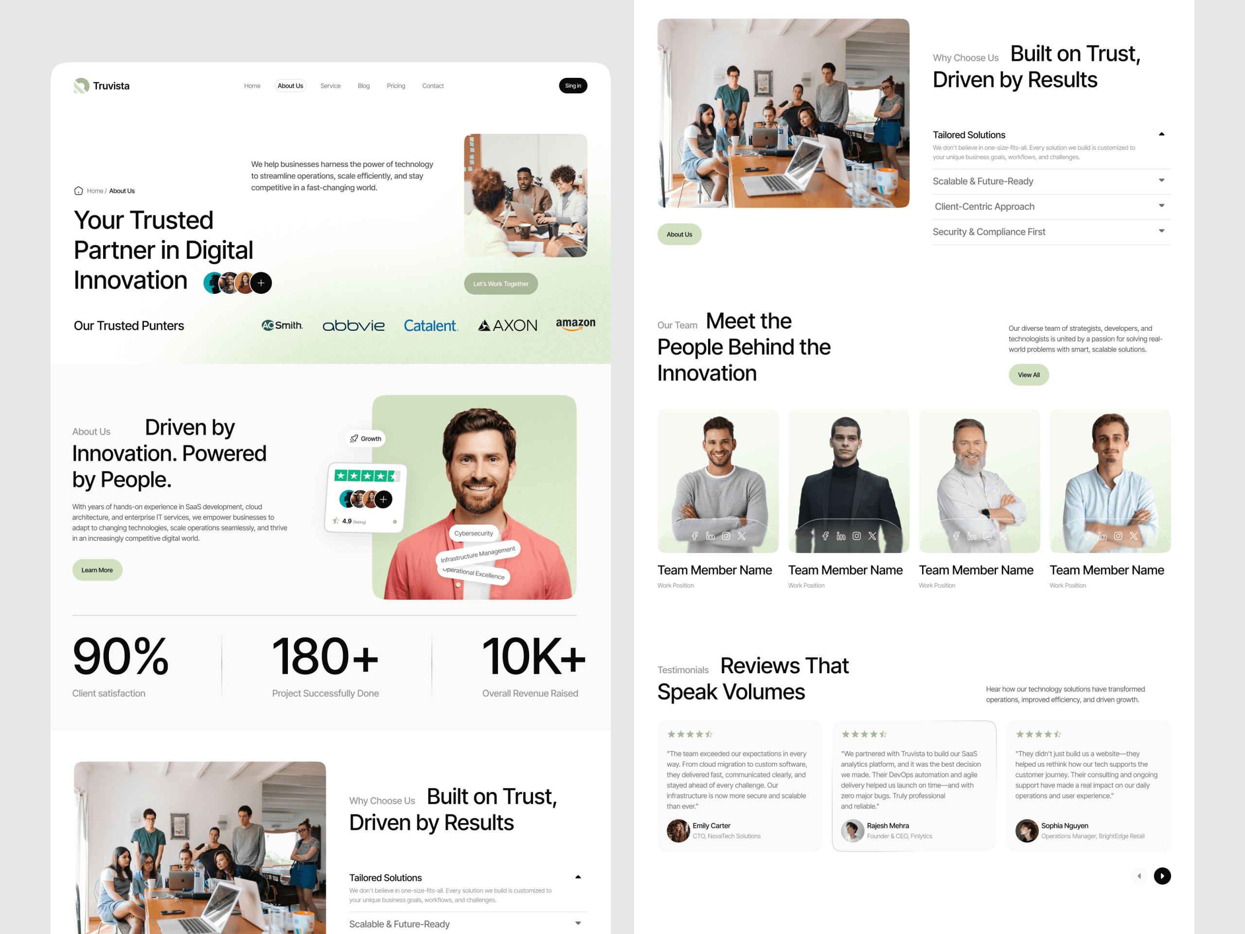 Truvista — A Website for Digital Innovation Services