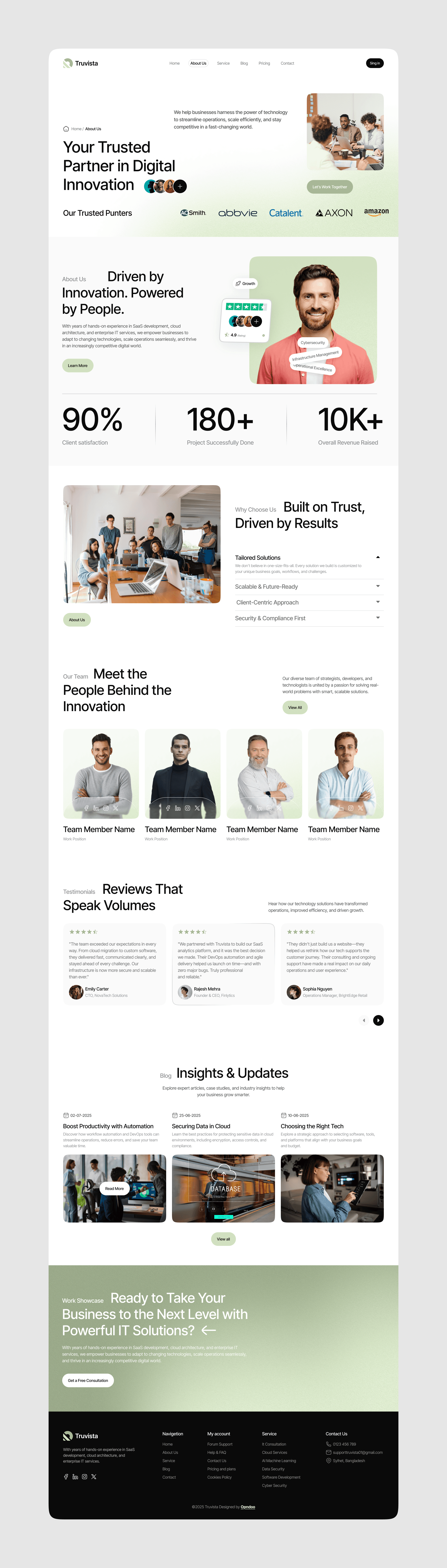 Truvista — A Website for Digital Innovation Services