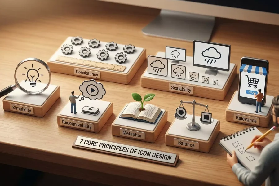 What Makes a Great Icon Set? Seven Principles Every Designer Should Know — 58UI Insights